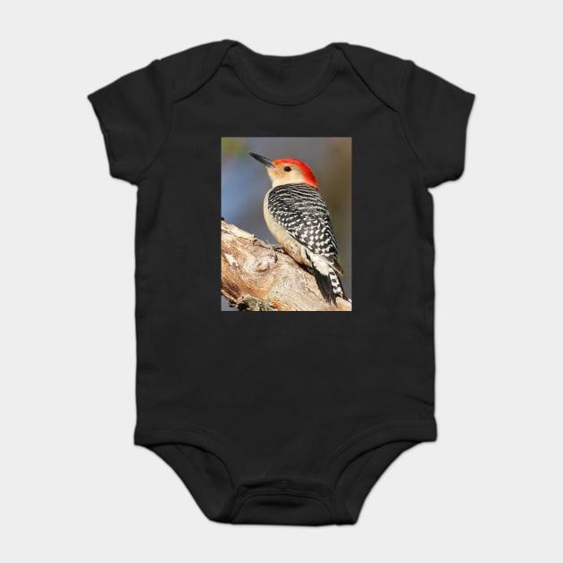 Red Bellied Woodpecker Baby Bodysuit by BirdsnStuff